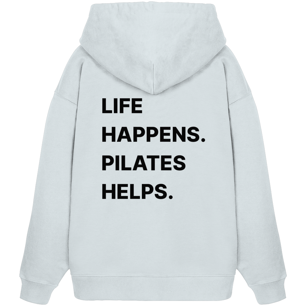 AuraBloom - Life Happens. Pilates Helps - Organic Oversize Hoodie