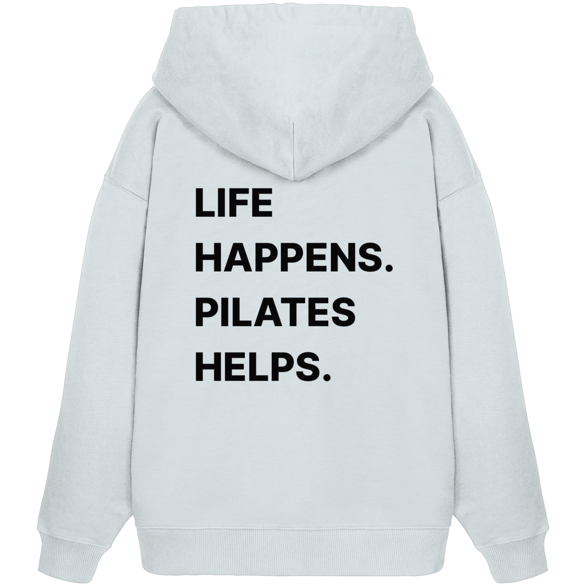 AuraBloom - Life Happens. Pilates Helps - Organic Oversize Hoodie