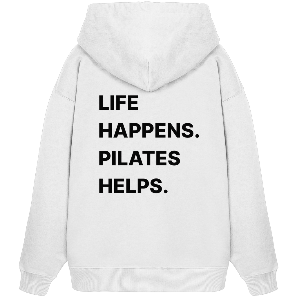 AuraBloom - Life Happens. Pilates Helps - Organic Oversize Hoodie
