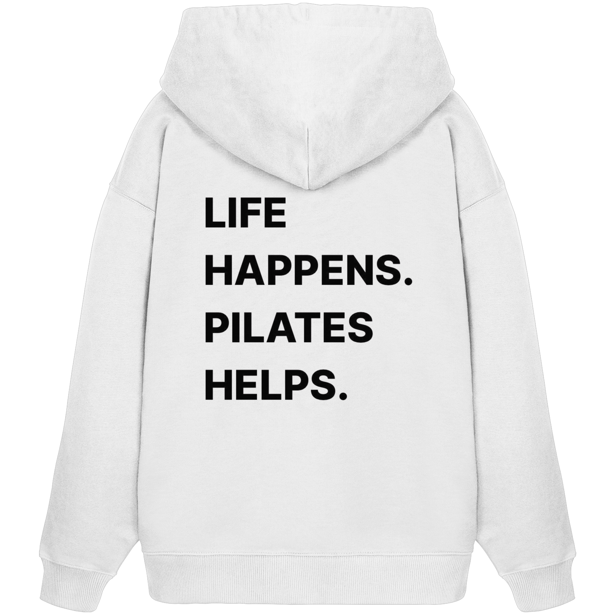 AuraBloom - Life Happens. Pilates Helps - Organic Oversize Hoodie